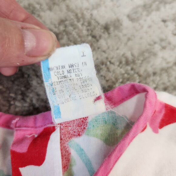 Girls Rose floral rose vintage tank swing top size 18 months - Picture 3 of 11